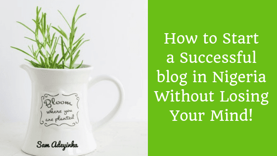 how to start a successful blog