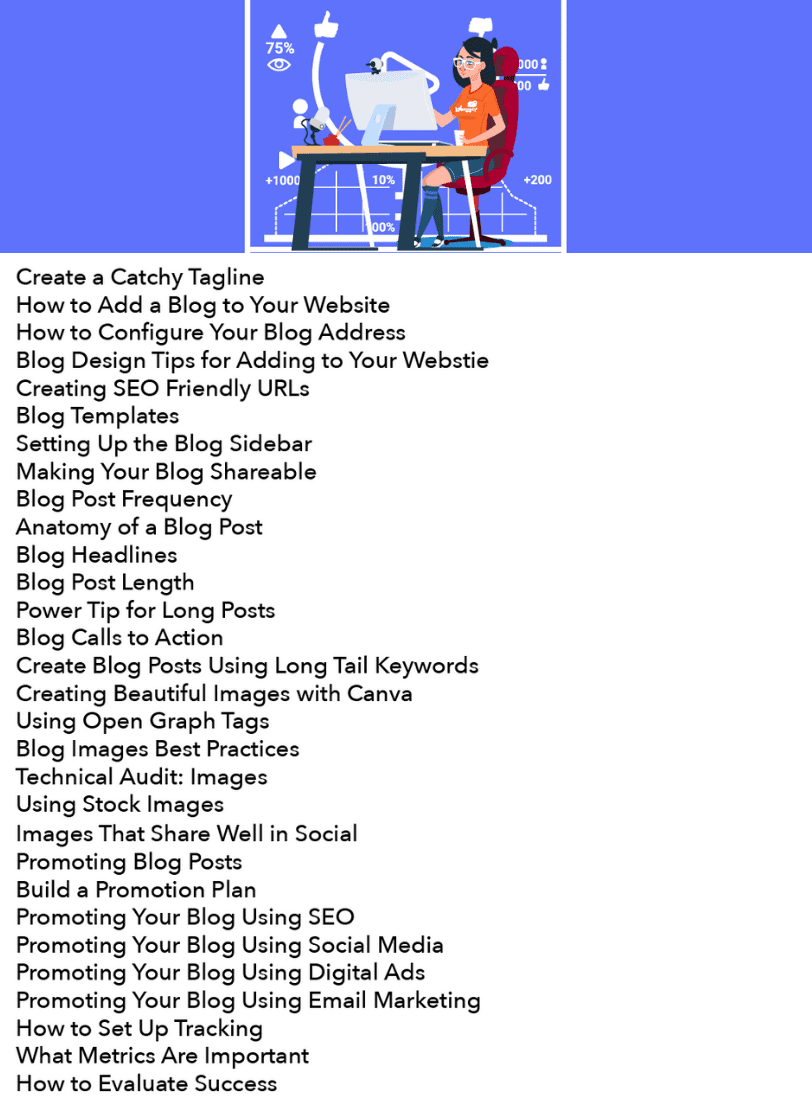 Blog Training in Lagos - Course Outline